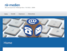Tablet Screenshot of nk-medien.de